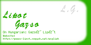 lipot gazso business card